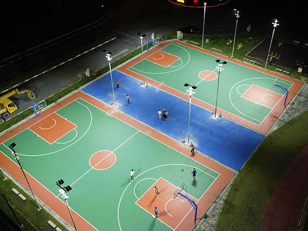 广深高速虎门管理处篮球场照明案例